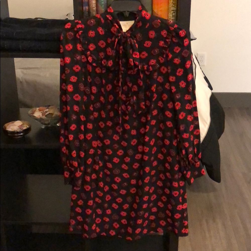 Kate spade mini poppy print dress